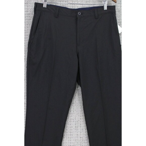 Izod Swingflex Golf Pants Mens 34x30 Black Solid Performance Outdoor Golf NWT - Picture 2 of 9